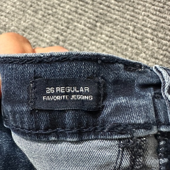 GAP Denim Womens Favorite Jegging Size 26 Regular Blue Cotton Stretch Low Rise - Picture 7 of 11